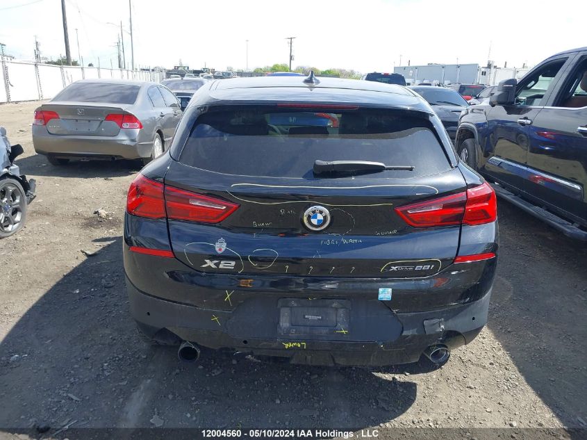 2018 BMW X2 VIN: WBXYJ5C36JEF80884 Lot: 12004560
