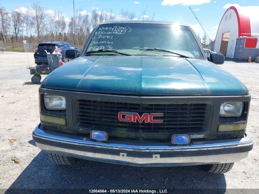 1997 GMC Suburban K1500 VIN: 1GKFK16R7VJ740912 Lot: 12004564