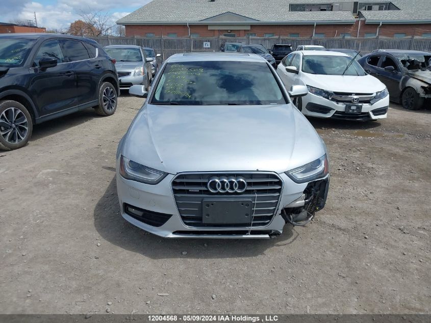 2013 Audi A4 VIN: WAUBFCFL6DN028000 Lot: 12004568