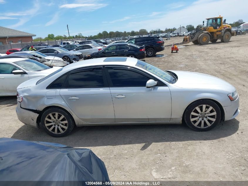 2013 Audi A4 VIN: WAUBFCFL6DN028000 Lot: 12004568