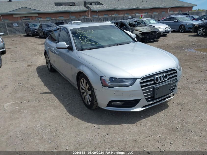 2013 Audi A4 VIN: WAUBFCFL6DN028000 Lot: 12004568