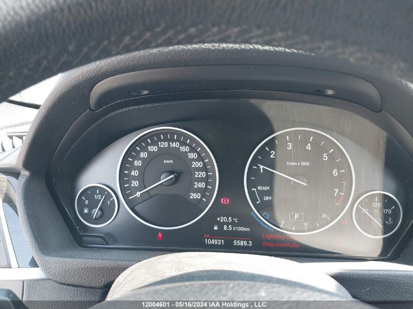 2017 BMW 3 Series VIN: WBA8D9G3XHNU62766 Lot: 12004601