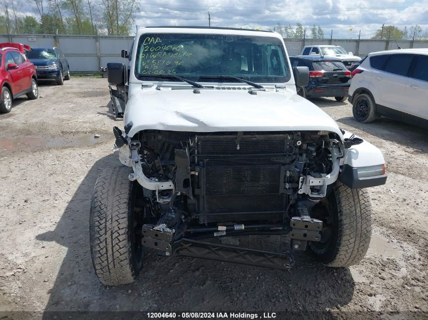 2021 Jeep Wrangler Unlimited Sahara VIN: 1C4HJXEG1MW517096 Lot: 12004640