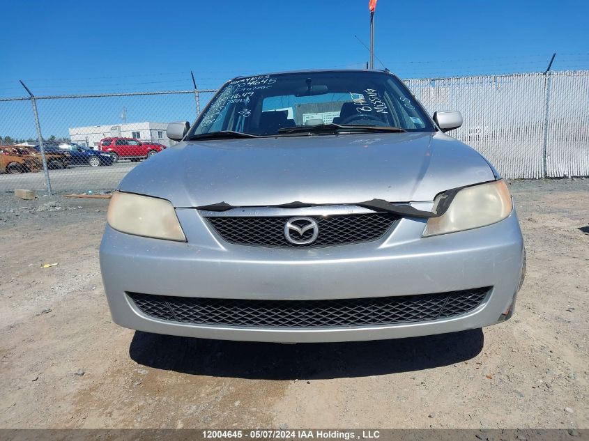 2002 Mazda Protege VIN: JM1BJ225020609649 Lot: 12004645