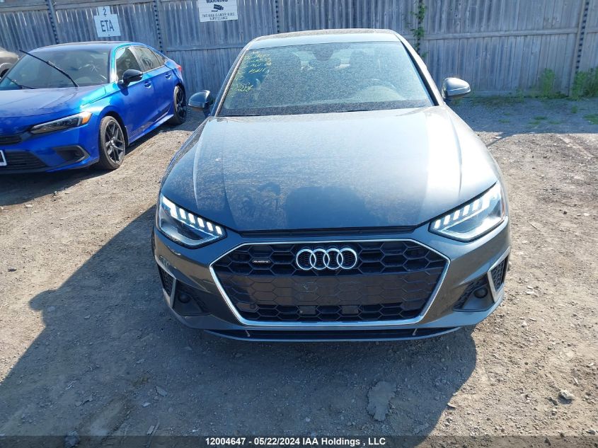 2020 Audi A4 Sedan VIN: WAUENAF42LA063555 Lot: 12004647