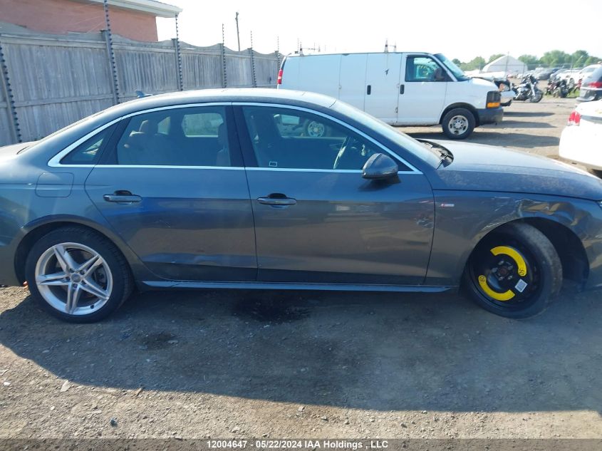 2020 Audi A4 Sedan VIN: WAUENAF42LA063555 Lot: 12004647