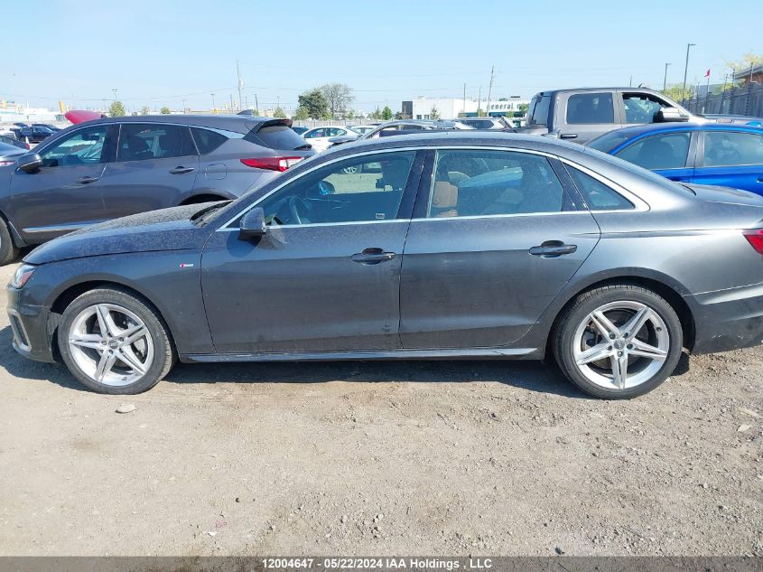 2020 Audi A4 Sedan VIN: WAUENAF42LA063555 Lot: 12004647