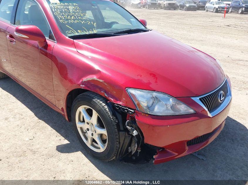 2010 Lexus Is 250 VIN: JTHCF5C20A5039583 Lot: 12004662