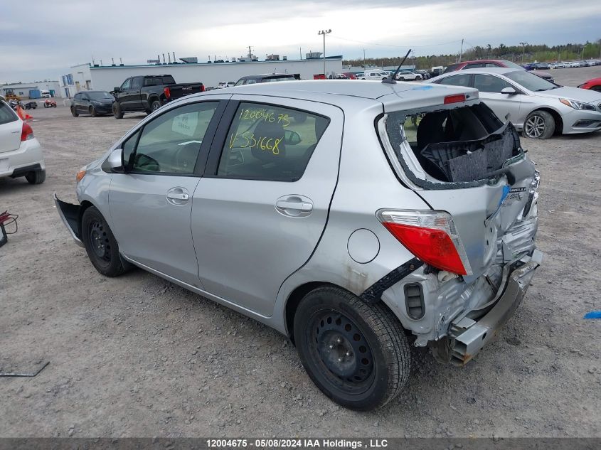 2012 Toyota Yaris VIN: JTDKTUD33CD531668 Lot: 12004675