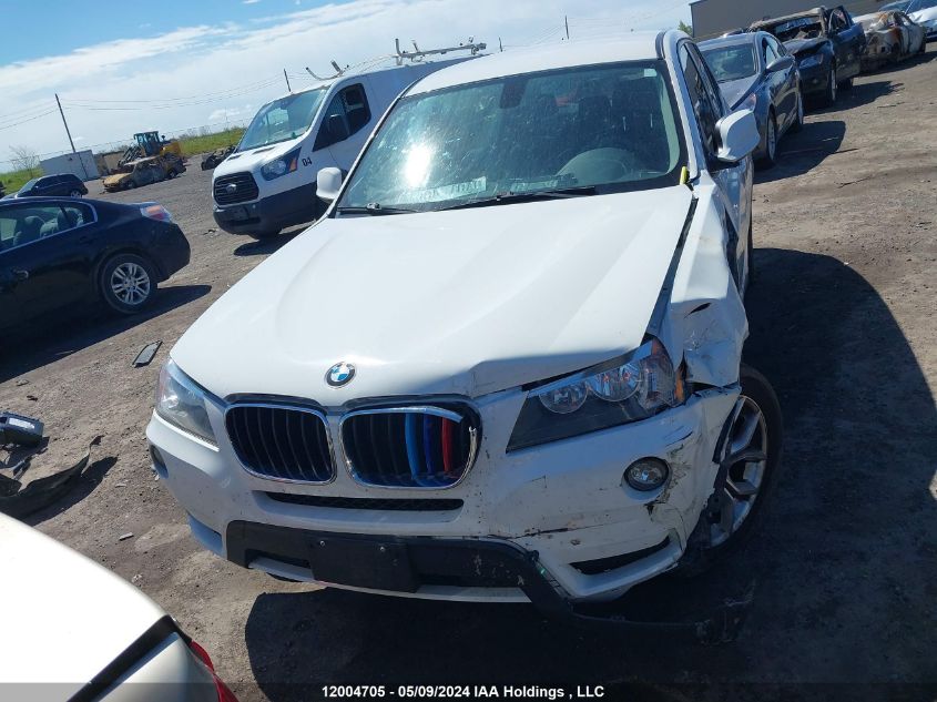 2013 BMW X3 xDrive28I VIN: 5UXWX9C56DL874177 Lot: 12004705