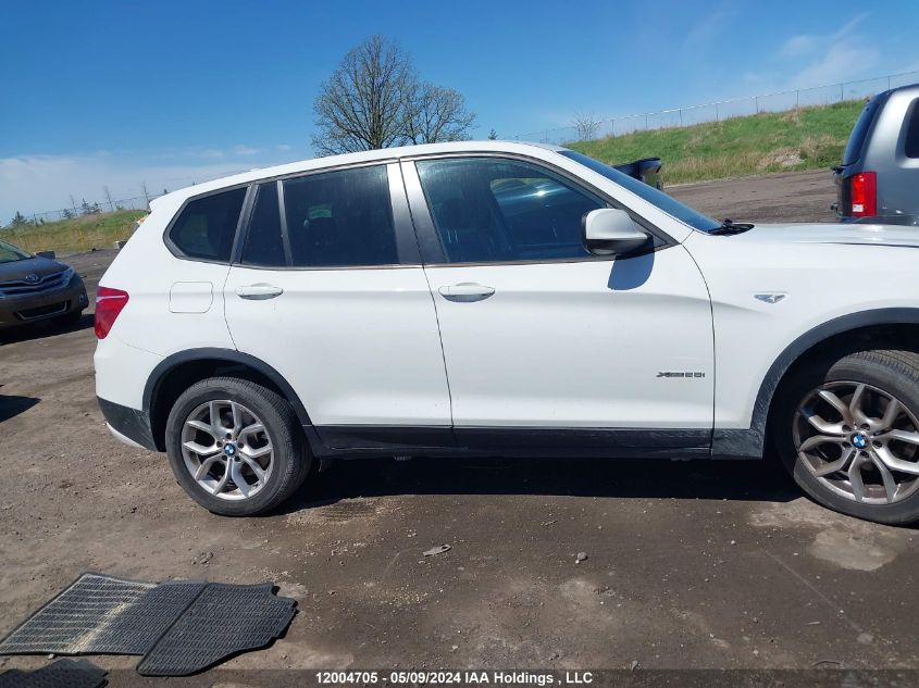 2013 BMW X3 xDrive28I VIN: 5UXWX9C56DL874177 Lot: 12004705