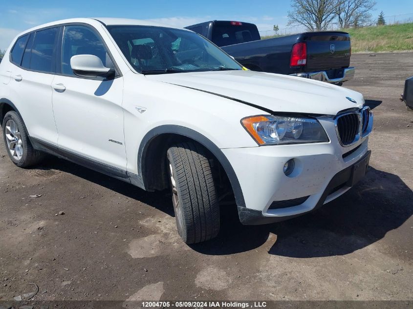 2013 BMW X3 xDrive28I VIN: 5UXWX9C56DL874177 Lot: 12004705