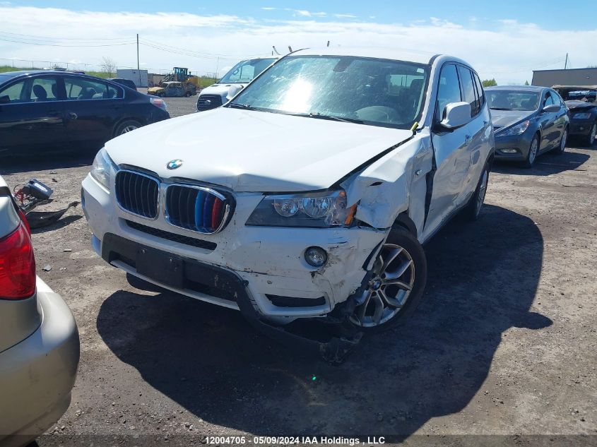 2013 BMW X3 xDrive28I VIN: 5UXWX9C56DL874177 Lot: 12004705