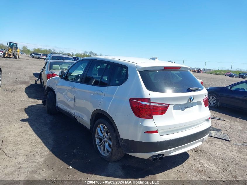 2013 BMW X3 xDrive28I VIN: 5UXWX9C56DL874177 Lot: 12004705