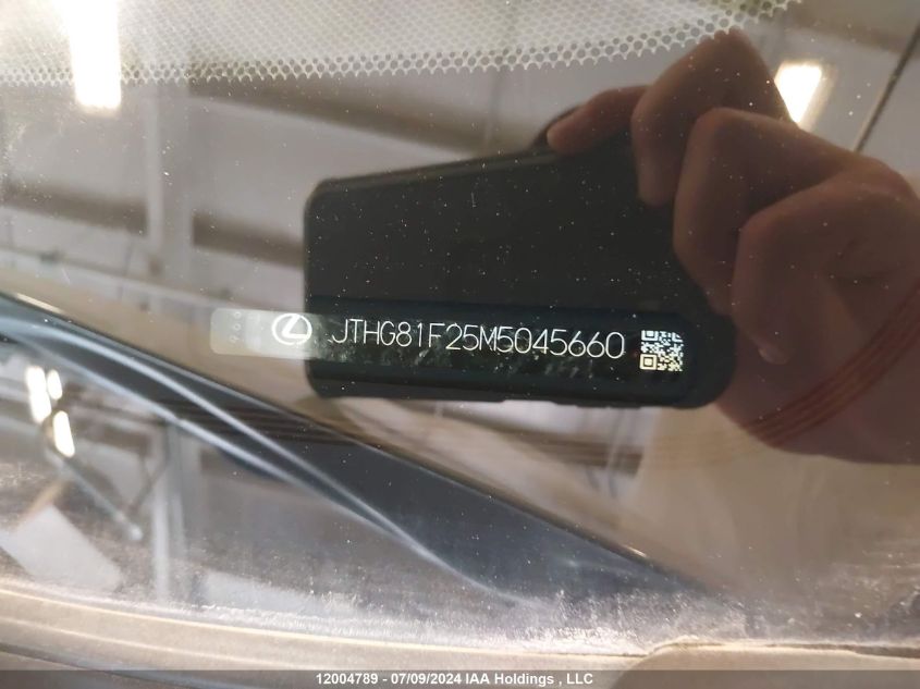 2021 Lexus Is 300 300 VIN: JTHG81F25M5045660 Lot: 12004789