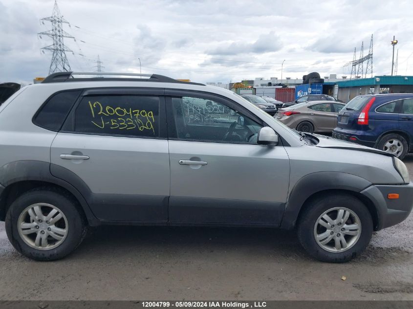 2007 Hyundai Tucson VIN: KM8JM72D67U533129 Lot: 12004799