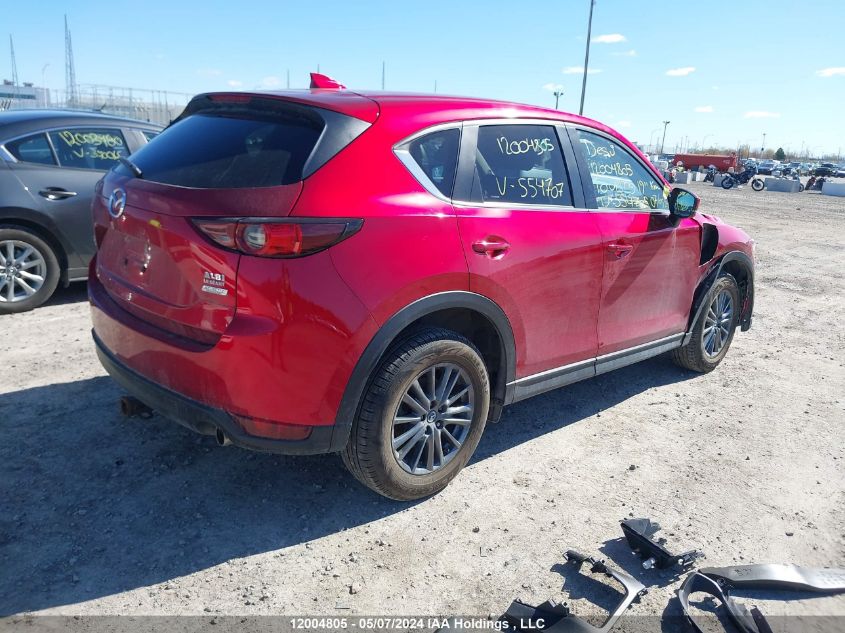 2019 Mazda Cx-5 Touring VIN: JM3KFBCM3K1554705 Lot: 12004805