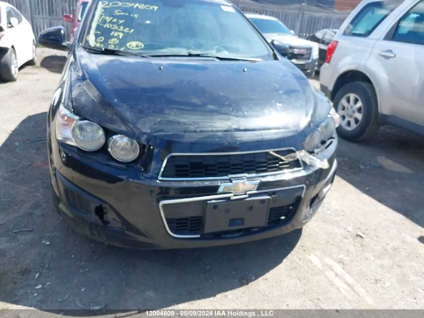 2012 Chevrolet Sonic VIN: 1G1JC6EH2C4105321 Lot: 12004809