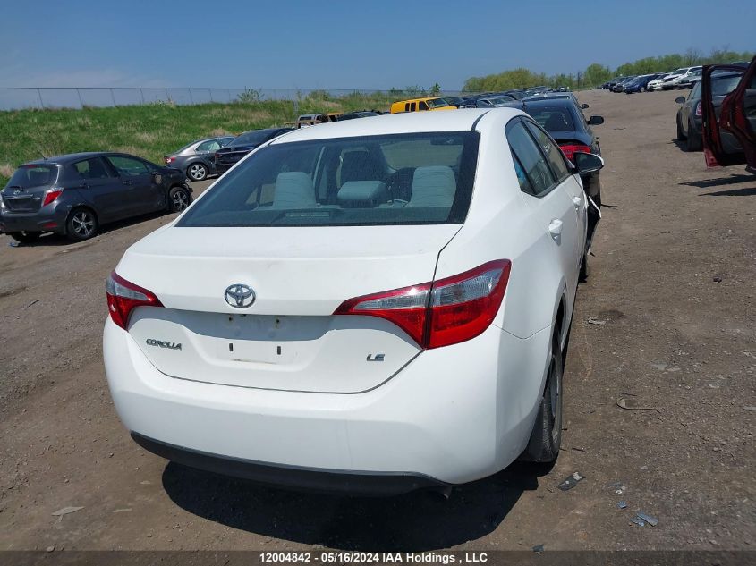 2016 Toyota Corolla Le VIN: 2T1BURHE2GC681876 Lot: 12004842