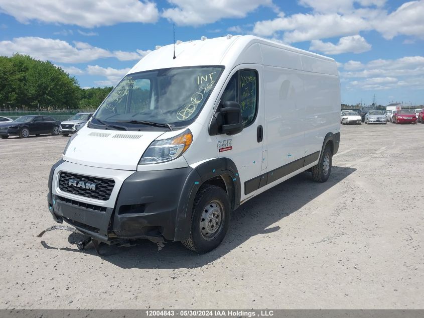 2019 Ram Promaster 3500 High Roof VIN: 3C6URVHG0KE523994 Lot: 12004843