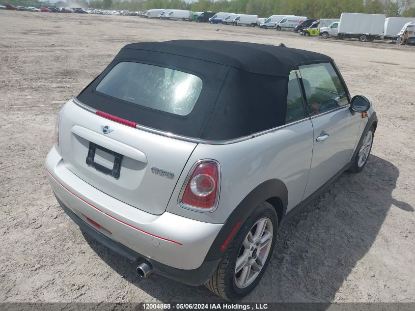 2012 Mini Cooper VIN: WMWZN3C59CT265503 Lot: 12004868