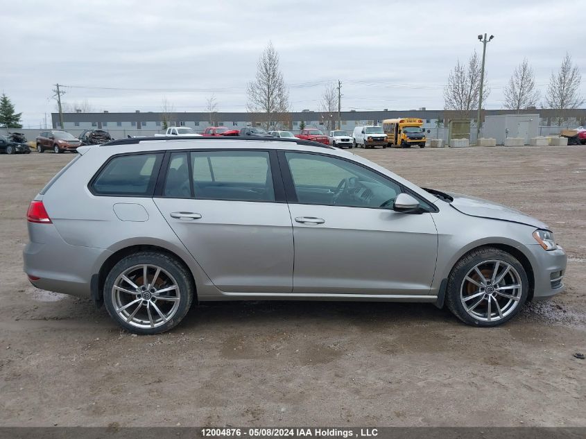 2017 Volkswagen Golf Sportwagen VIN: 3VW017AU2HM544576 Lot: 12004876