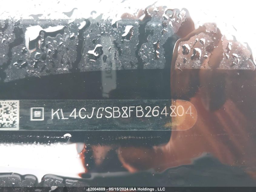 2015 Buick Encore VIN: KL4CJGSB8FB264804 Lot: 12004889