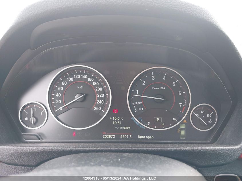 2013 BMW 3 Series VIN: WBA3B3C55DJ976790 Lot: 12004918