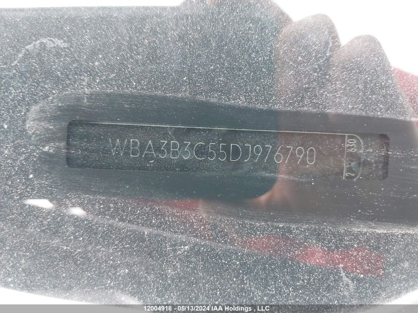 2013 BMW 3 Series VIN: WBA3B3C55DJ976790 Lot: 12004918