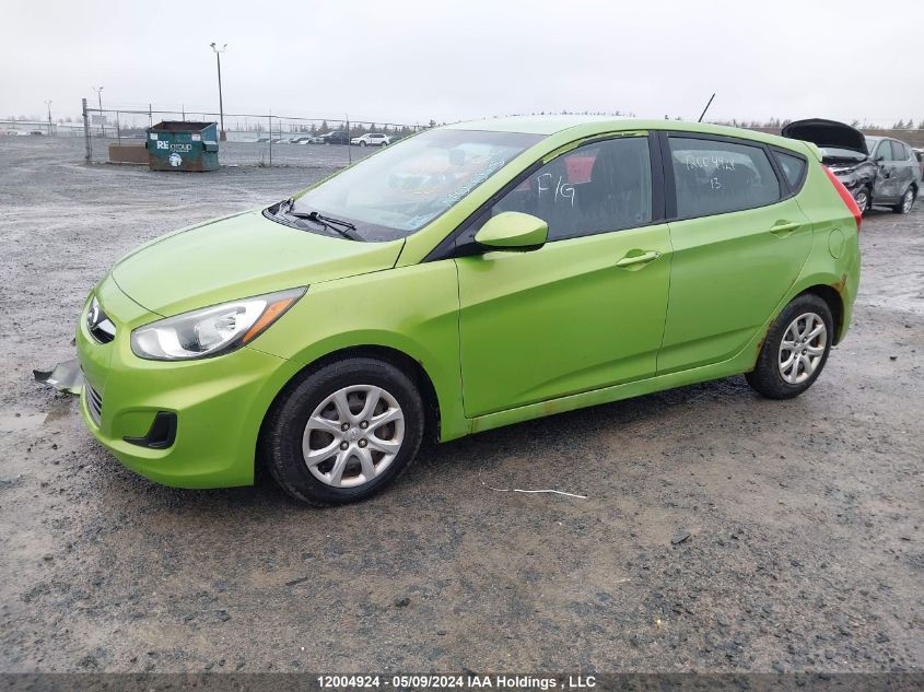 2013 Hyundai Accent Gl VIN: KMHCT5AE4DU107932 Lot: 12004924