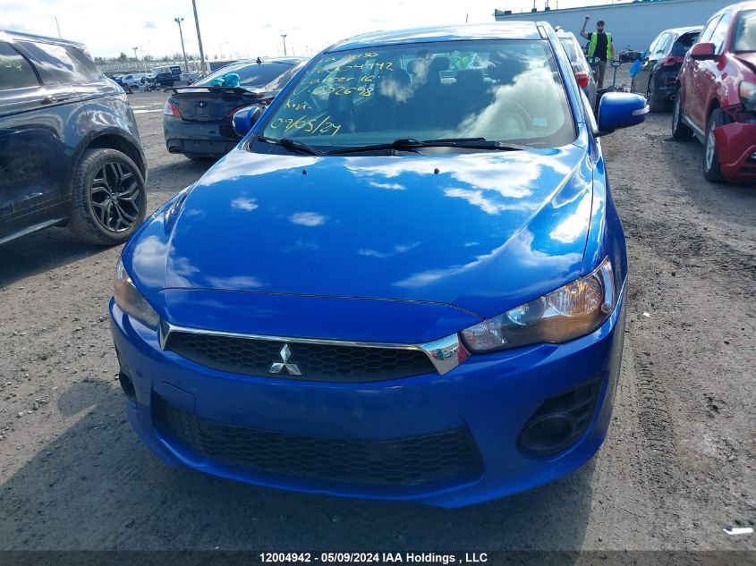 2016 Mitsubishi Lancer Es/Se/Sel VIN: JA32V2FW3GU602698 Lot: 12004942