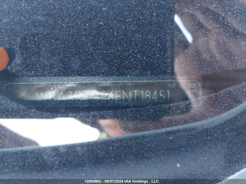 2015 BMW 328I xDrive VIN: WBA3B3G56FNT18451 Lot: 12004962