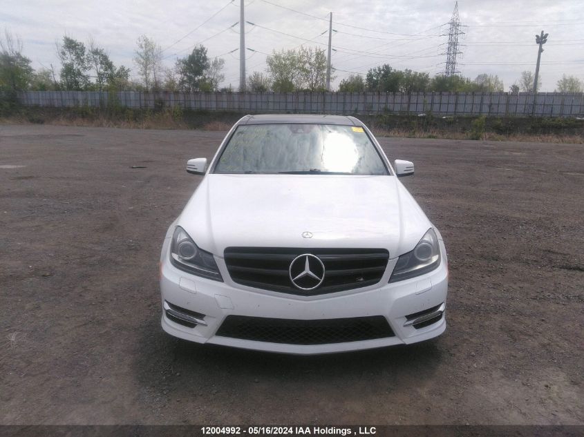 2013 Mercedes-Benz C-Class VIN: WDDGF8JB9DA809160 Lot: 12004992