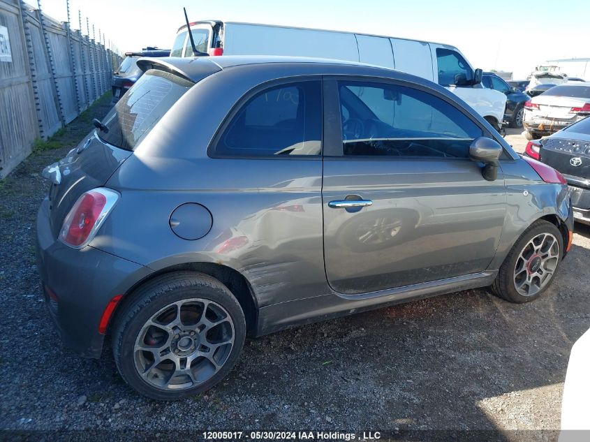 2012 Fiat 500 Sport VIN: 3C3CFFBR7CT102966 Lot: 12005017