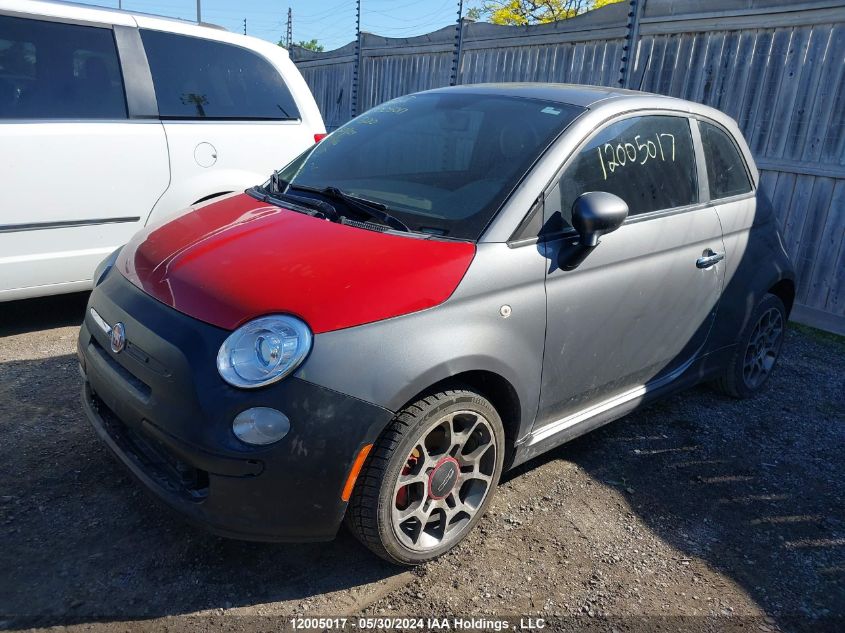 2012 Fiat 500 Sport VIN: 3C3CFFBR7CT102966 Lot: 12005017