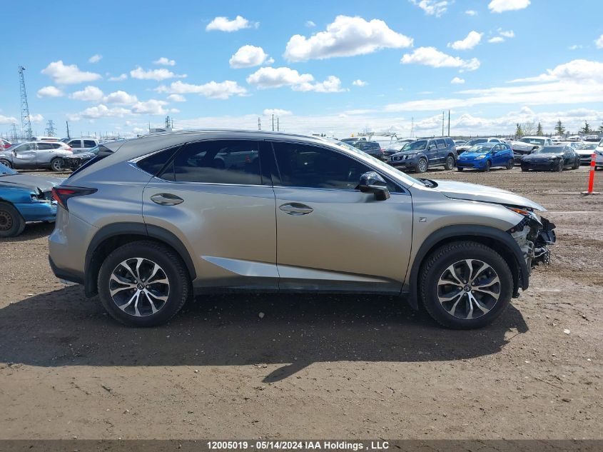 2015 Lexus Nx 200T VIN: JTJBARBZ7F2034226 Lot: 12005019