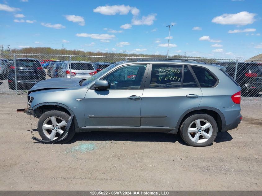 2007 BMW X5 3.0I VIN: 5UXFE43597L012293 Lot: 12005022