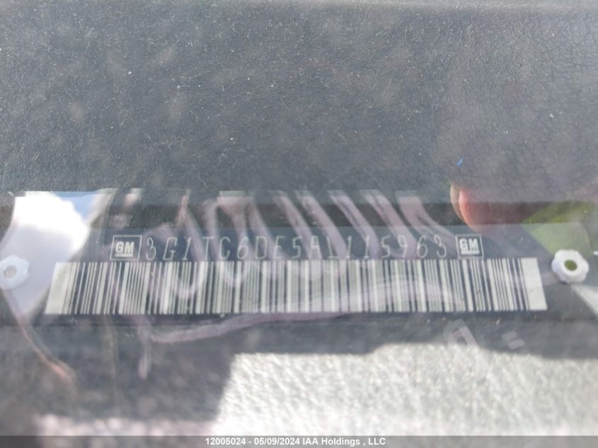 2010 Chevrolet Aveo VIN: 3G1TC6DE5AL115963 Lot: 12005024