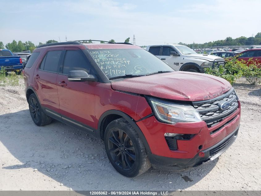 2018 Ford Explorer Xlt VIN: 1FM5K8D89JGA92549 Lot: 12005062