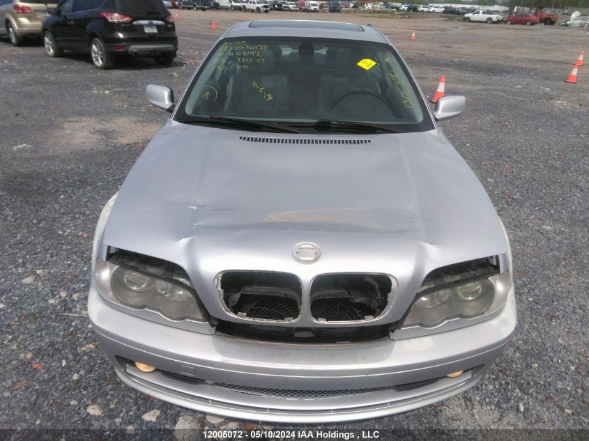 2003 BMW 330 Ci VIN: WBABN53483PH04142 Lot: 12005072