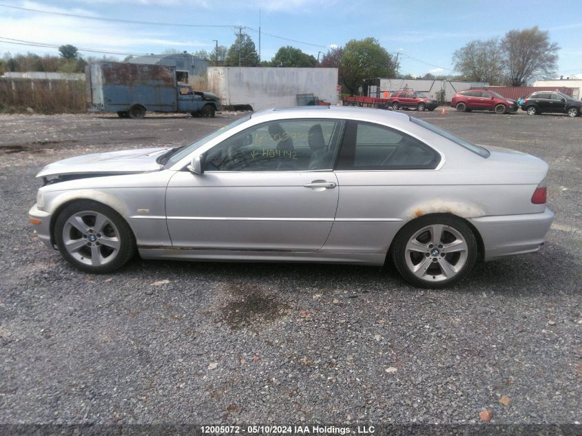 2003 BMW 330 Ci VIN: WBABN53483PH04142 Lot: 12005072