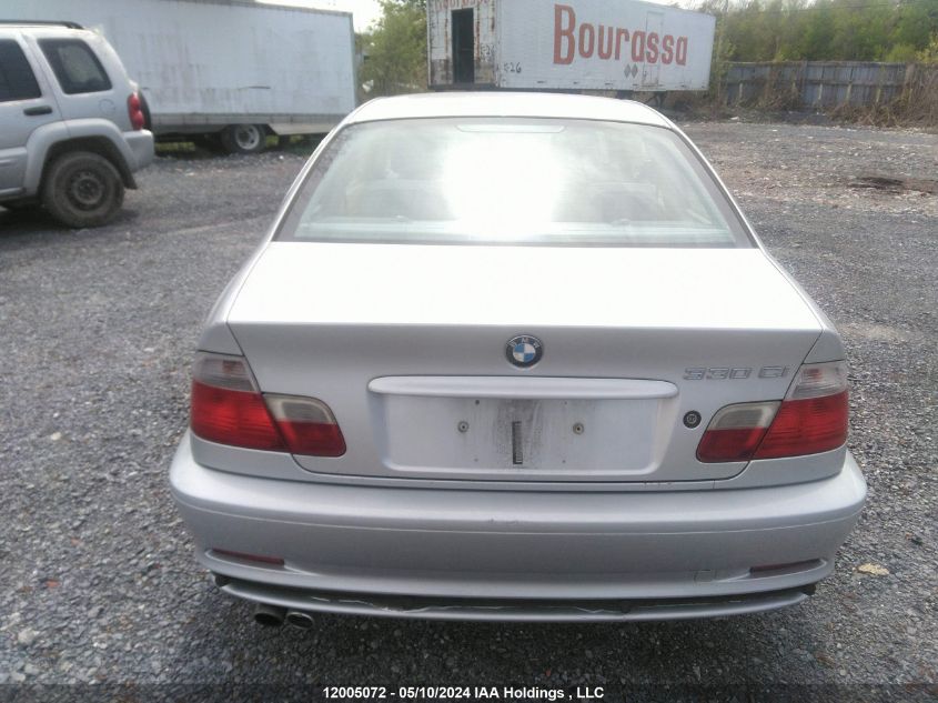 2003 BMW 330 Ci VIN: WBABN53483PH04142 Lot: 12005072