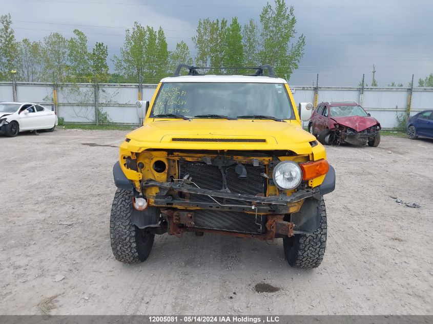 2007 Toyota Fj Cruiser VIN: JTEBU11F370024384 Lot: 12005081