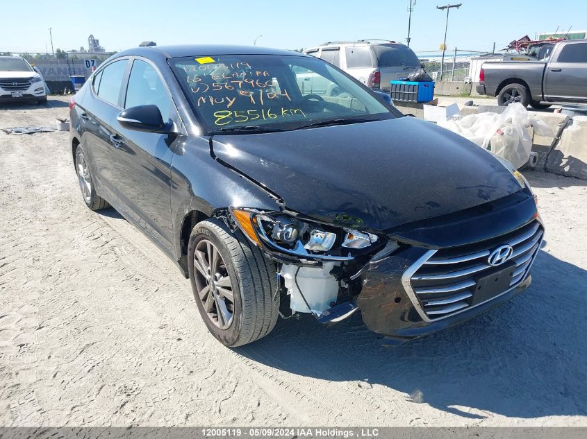 2018 Hyundai Elantra Sel/Value/Limited VIN: KMHD84LF5JU567960 Lot: 12005119