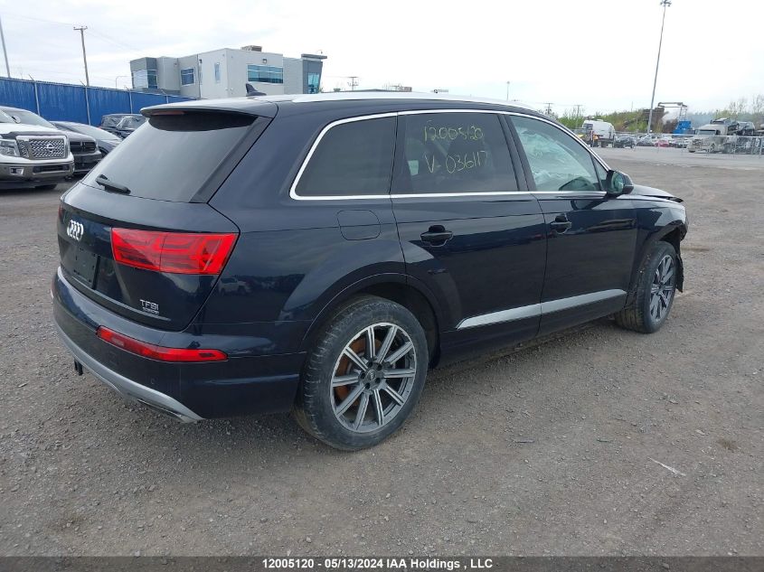 2017 Audi Q7 VIN: WA1VAAF77HD036117 Lot: 12005120