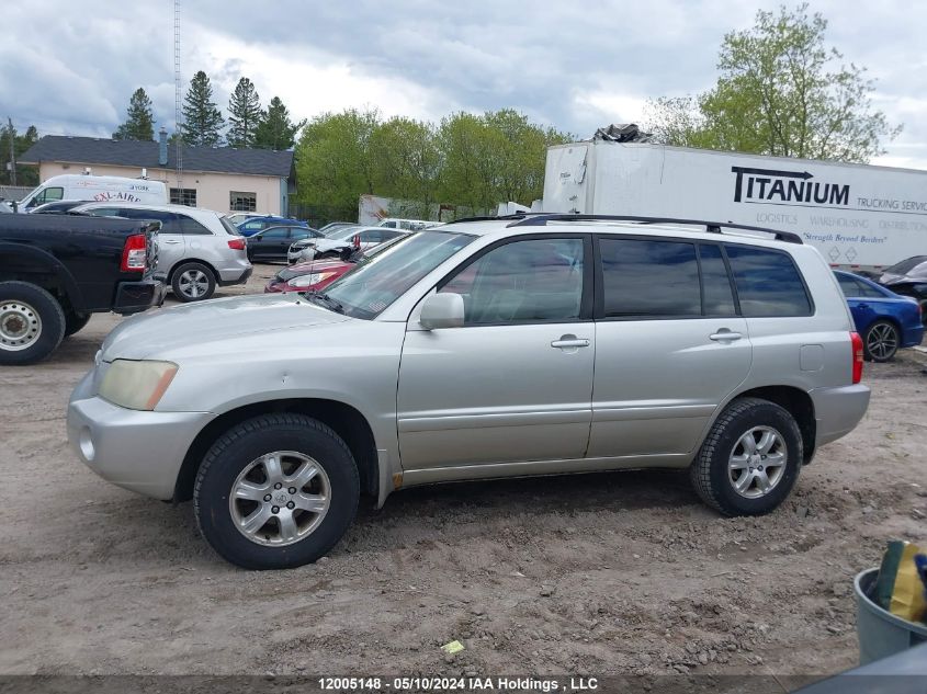 2003 Toyota Highlander Limited VIN: JTEHF21A430109159 Lot: 12005148