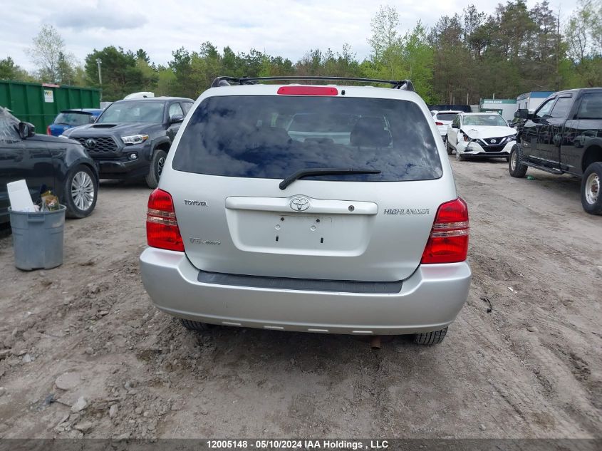 2003 Toyota Highlander Limited VIN: JTEHF21A430109159 Lot: 12005148