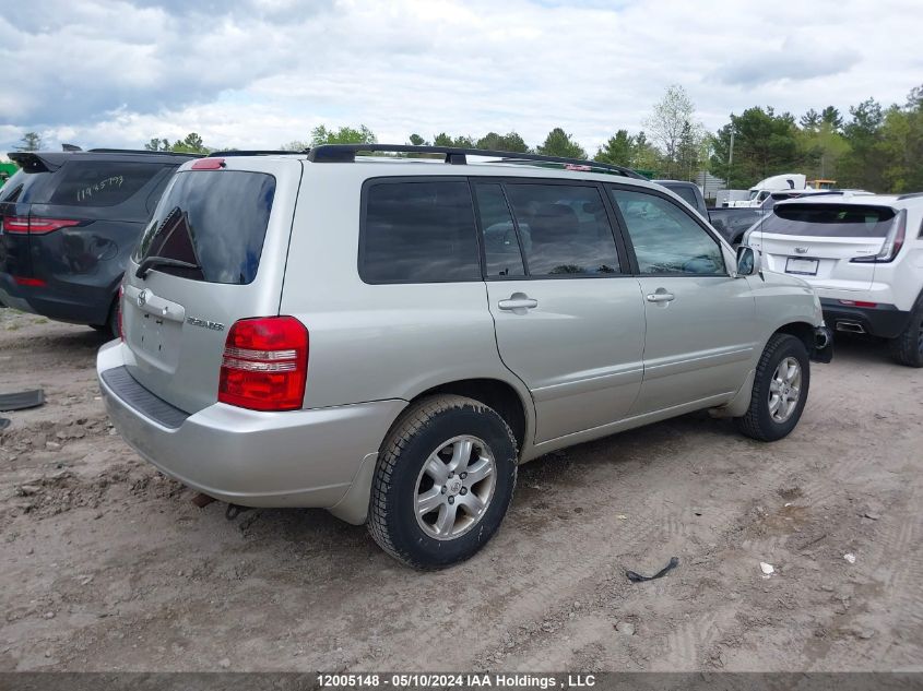 2003 Toyota Highlander Limited VIN: JTEHF21A430109159 Lot: 12005148