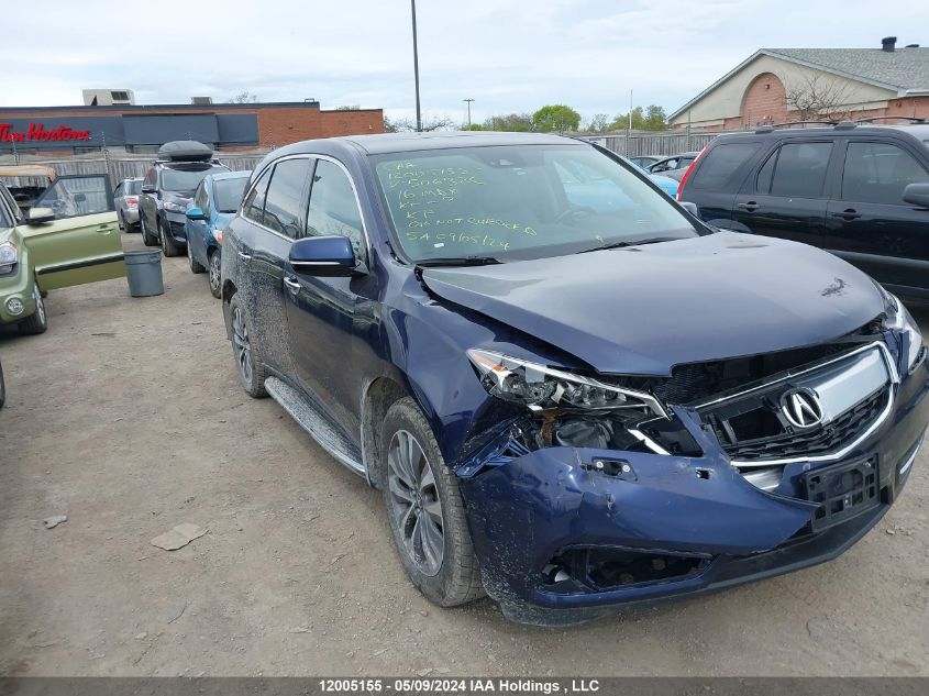 2016 Acura Mdx VIN: 5FRYD4H63GB506326 Lot: 12005155