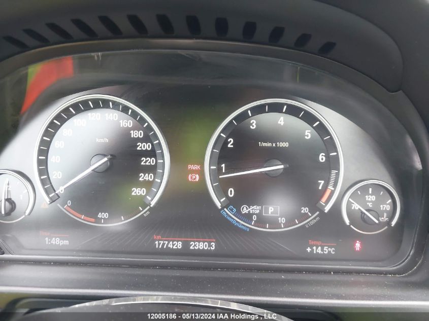 2013 BMW 5 Series VIN: WBAXH5C53DDW12345 Lot: 12005186